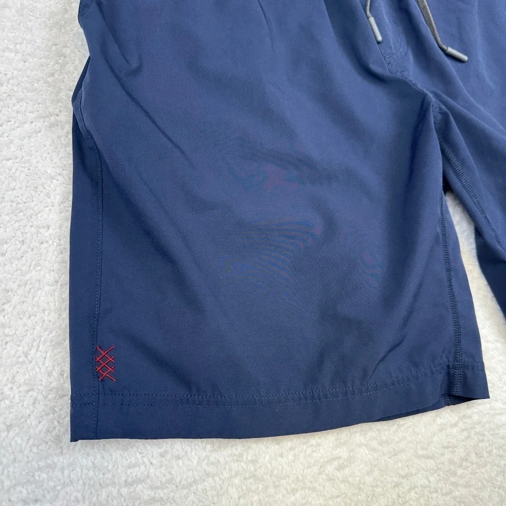 Rhone Size M Athletic Shorts Navy Lined Training Men's